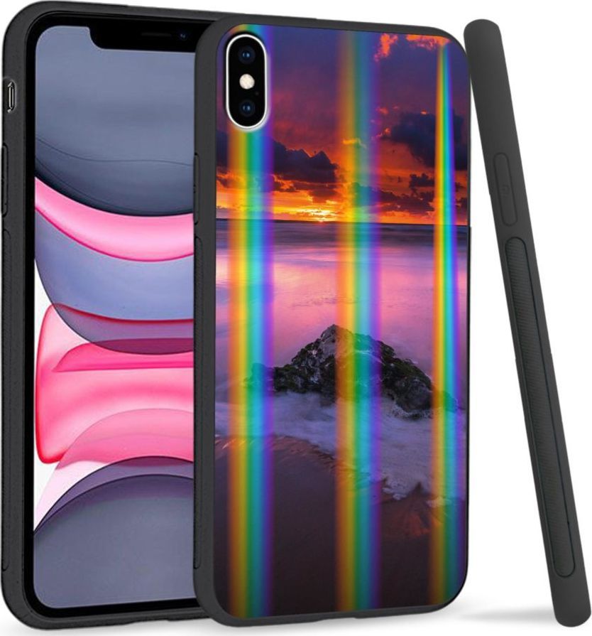 Super Fashion Etui Rainbow Series na Apple iPhone XS Max Sunset beach 1