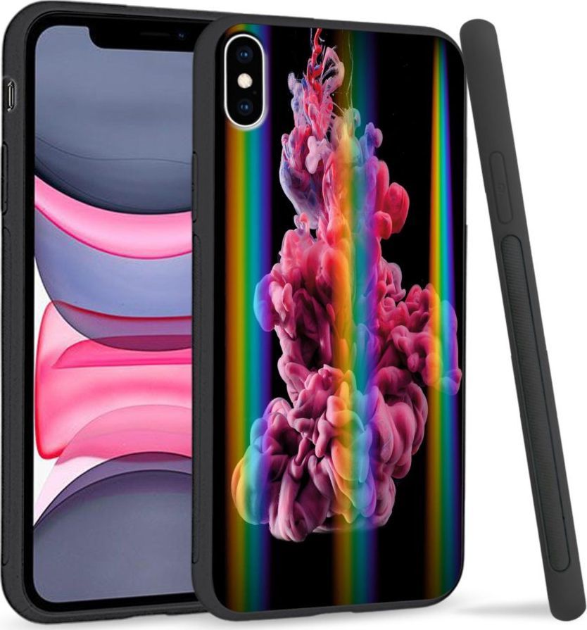 Super Fashion Etui Rainbow Series na Apple iPhone XS Max Water smoke 1