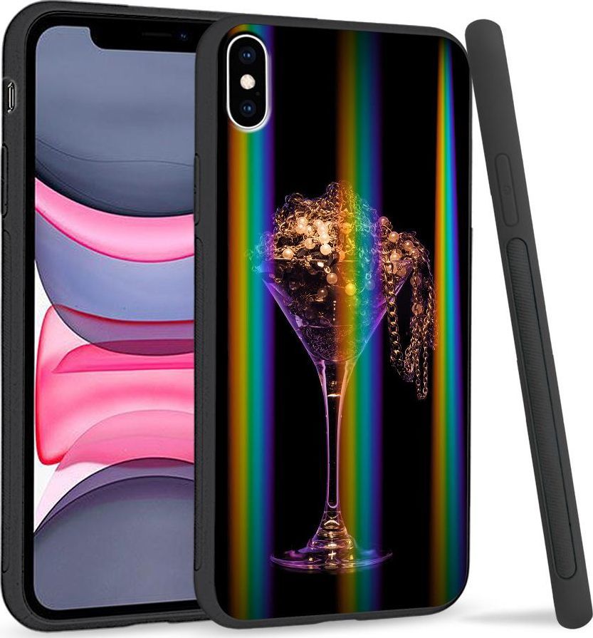 Super Fashion Etui Rainbow Series na Apple iPhone XS Max Złoto 1