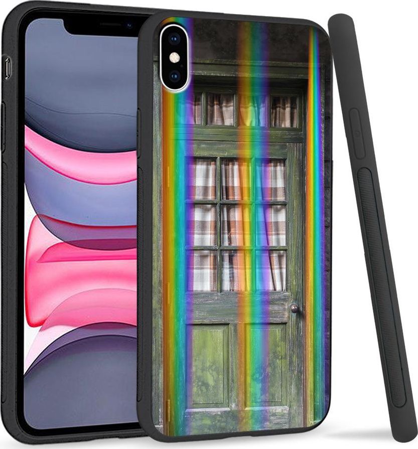 Super Fashion Etui Rainbow Series na Apple iPhone XS Max Stare drzwi 1