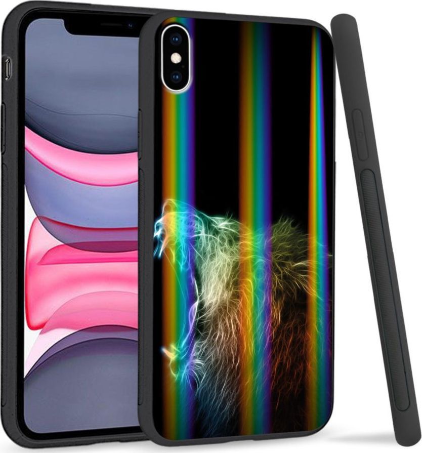 Super Fashion Etui Rainbow Series na Apple iPhone XS Max Roaring Lion 1
