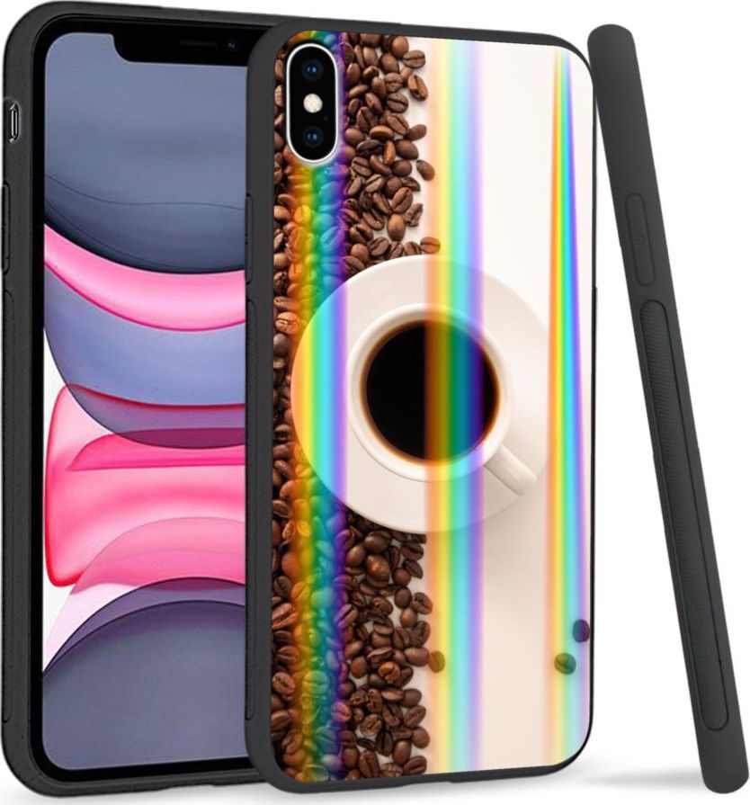 Super Fashion Etui Rainbow Series na Apple iPhone XS Max Coffee Cup 1
