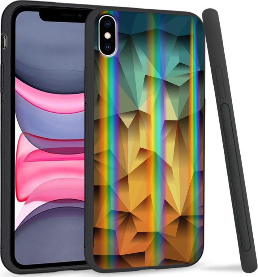 Super Fashion Etui Rainbow Series na Apple iPhone XS Max Polygonal 1