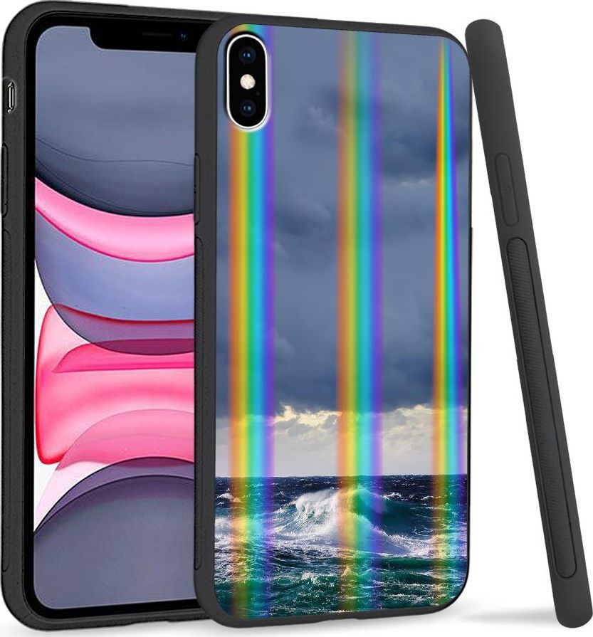 Super Fashion Etui Rainbow Series na Apple iPhone XS Max Fale na morzu 1
