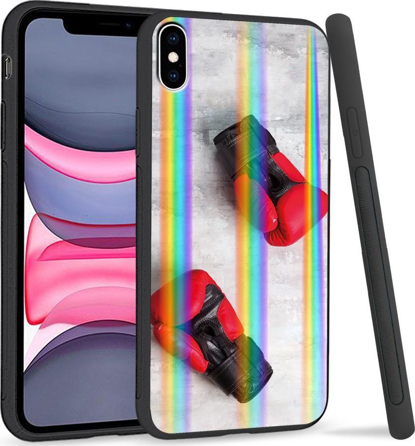 Super Fashion Etui Rainbow Series na Apple iPhone XS Max Nowe rękawice 1