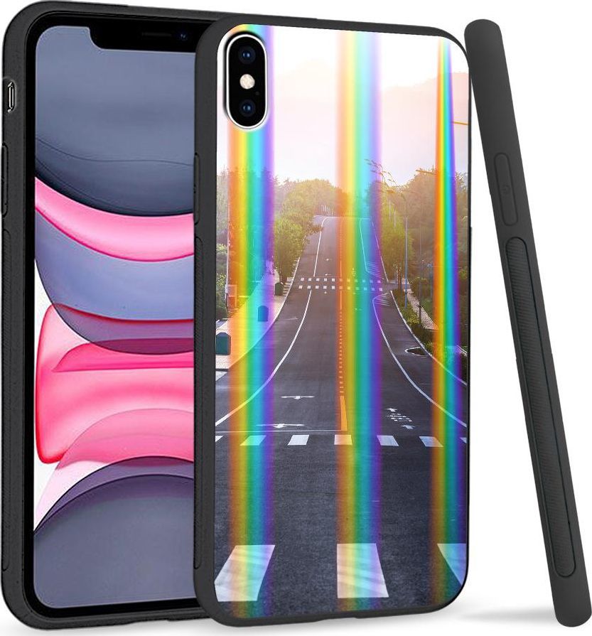 Super Fashion Etui Rainbow Series na Apple iPhone XS Max Droga w górę 1