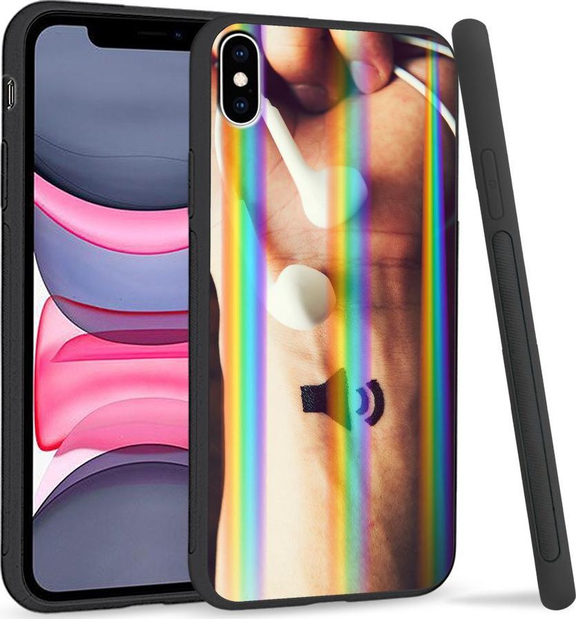 Super Fashion Etui Rainbow Series na Apple iPhone XS Max Czas na muzykę 1