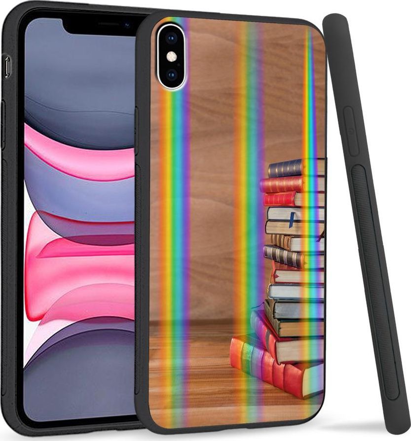 Super Fashion Etui Rainbow Series na Apple iPhone XS Max Książki 1
