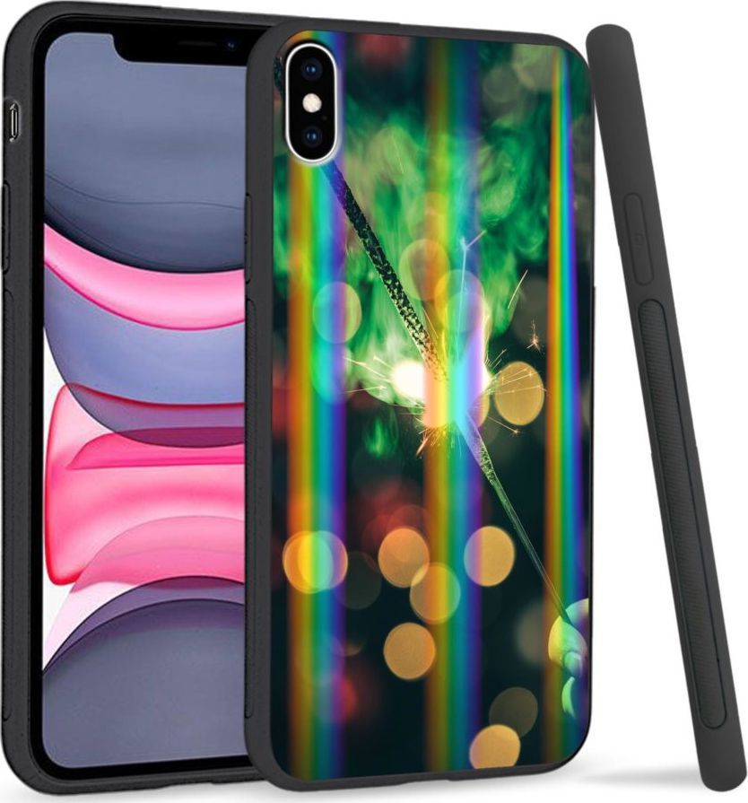 Super Fashion Etui Rainbow Series na Apple iPhone XS Max Firework 1