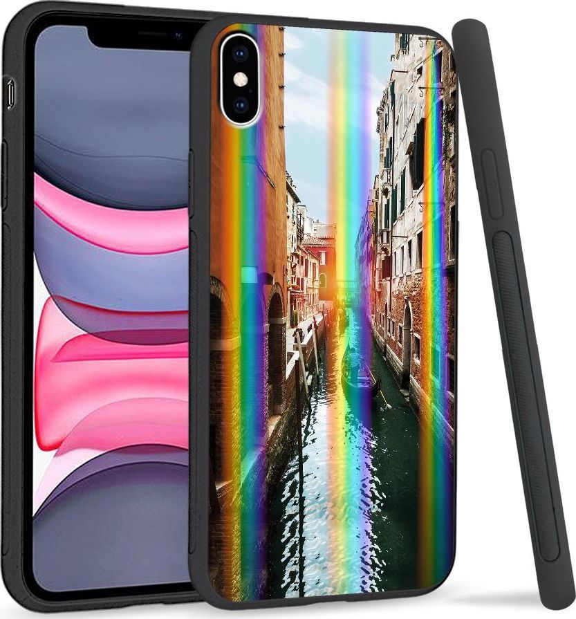 Super Fashion Etui Rainbow Series na Apple iPhone XS Max Kanał w Wenecji 1