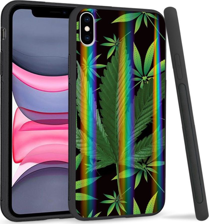 Super Fashion Etui Rainbow Series na Apple iPhone XS Max Liście 1
