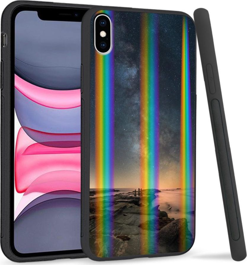 Super Fashion Etui Rainbow Series na Apple iPhone XS Max Stary night rocks 1