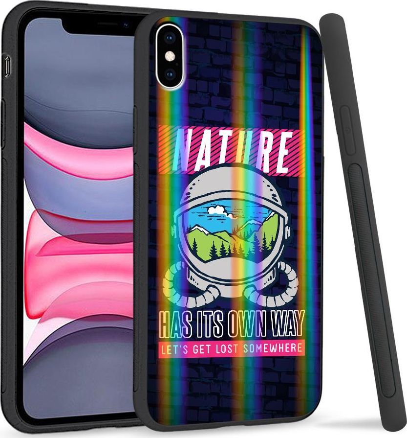 Super Fashion Etui Rainbow Series na Apple iPhone XS Max Nature 1