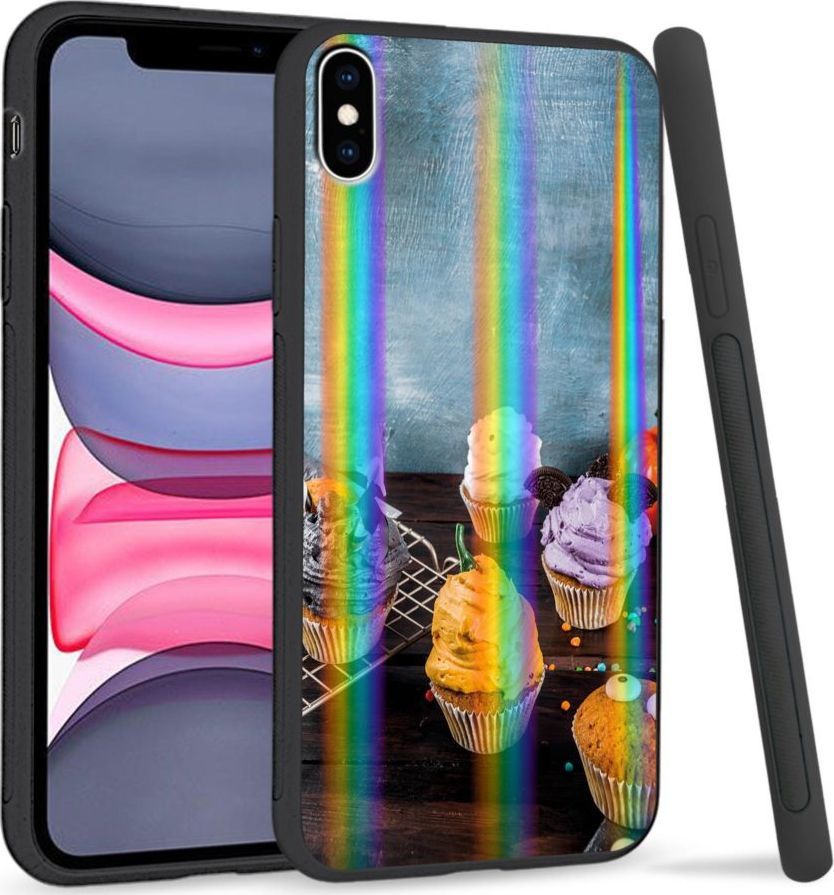 Super Fashion Etui Rainbow Series na Apple iPhone XS Max Icecream cupcakes 1