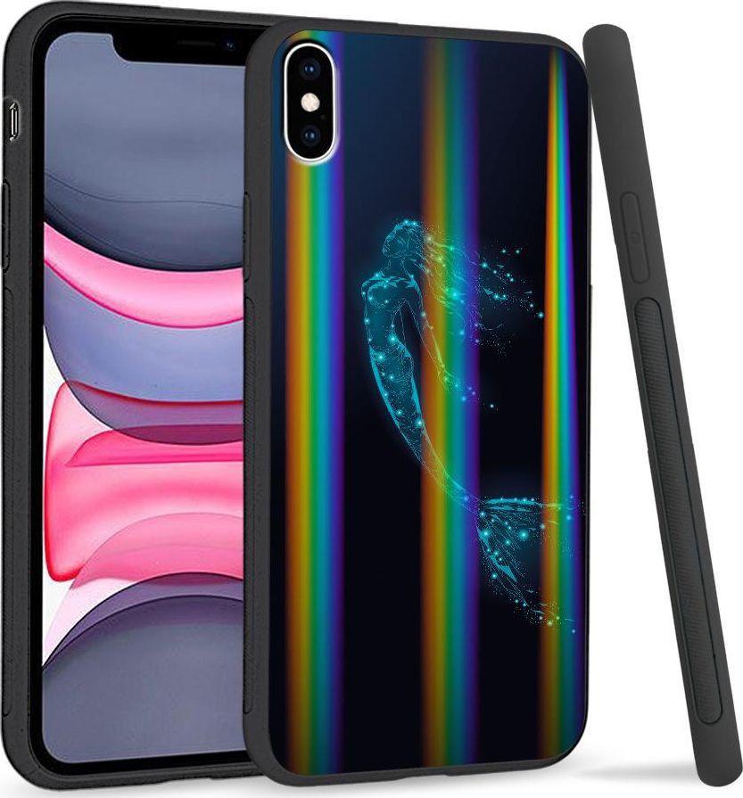 Super Fashion Etui Rainbow Series na Apple iPhone XS Max Syrenka 1