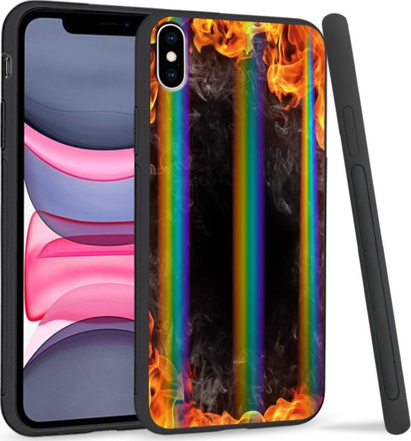 Super Fashion Etui Rainbow Series na Apple iPhone XS Max Hot Fire 1