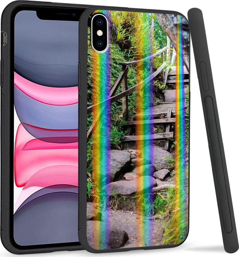 Super Fashion Etui Rainbow Series na Apple iPhone XS Max Leścia ścieżka 1