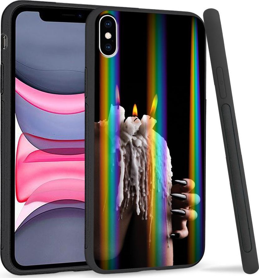 Super Fashion Etui Rainbow Series na Apple iPhone XS Max Wosk 1