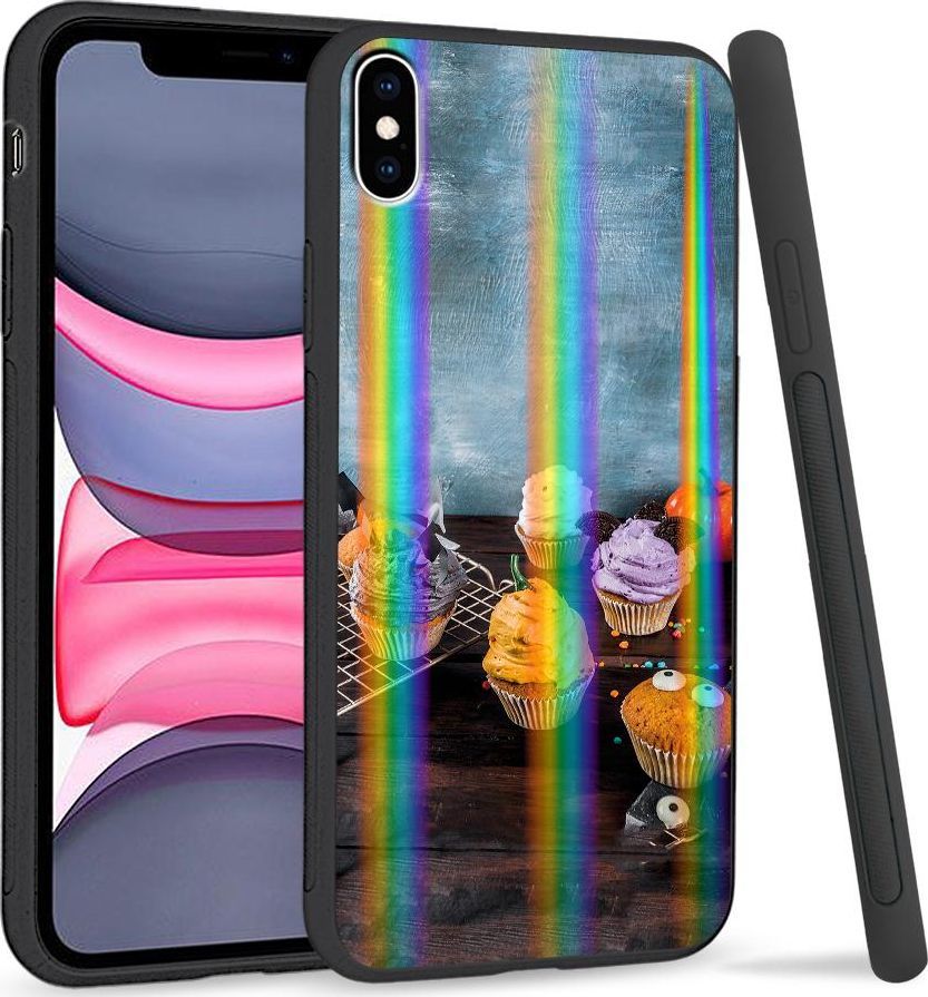 Super Fashion Etui Rainbow Series na Apple iPhone XS Max Babeczki 1
