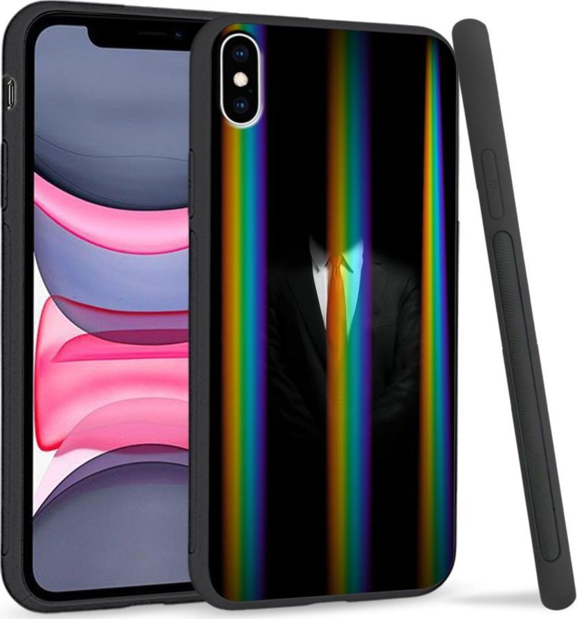 Super Fashion Etui Rainbow Series na Apple iPhone XS Max Man in Black 1