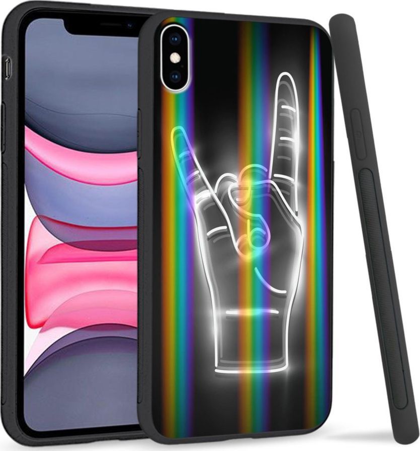 Super Fashion Etui Rainbow Series na Apple iPhone XS Max We Rock 1