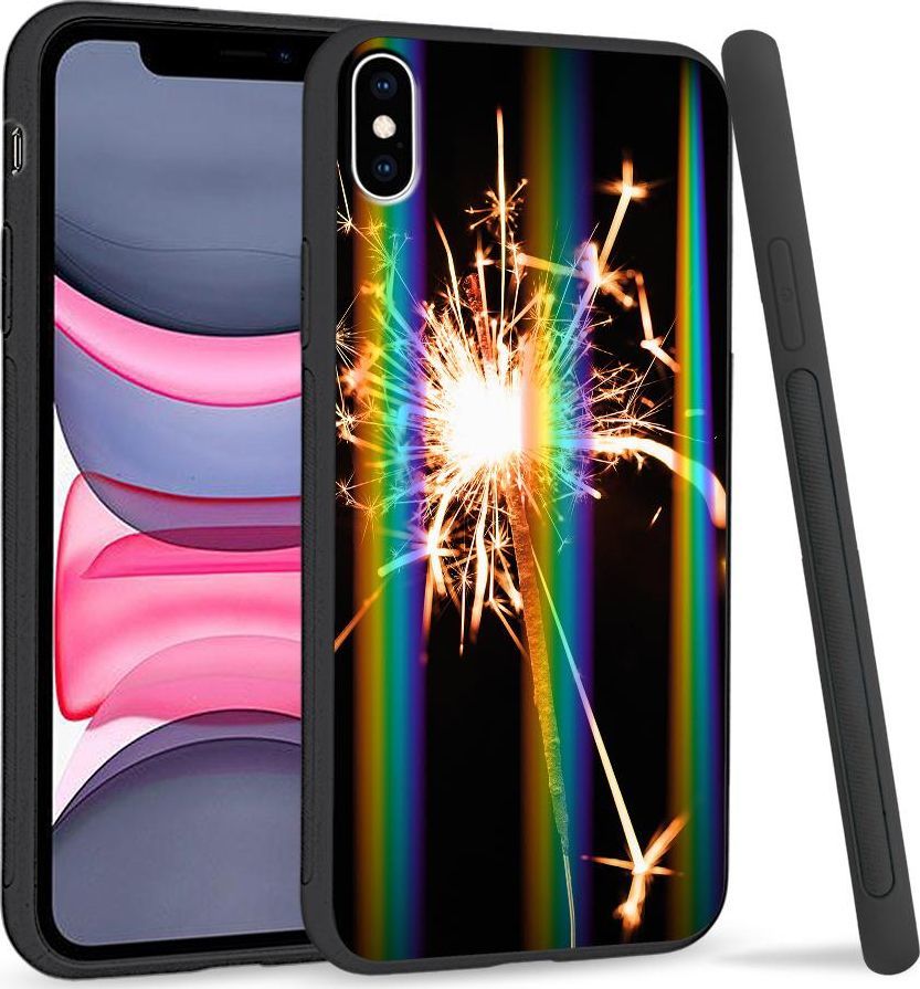 Super Fashion Etui Rainbow Series na Apple iPhone XS Max Zimne ognie 1