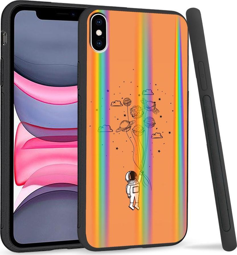 Super Fashion Etui Rainbow Series na Apple iPhone XS Max Kosmiczne balony 1