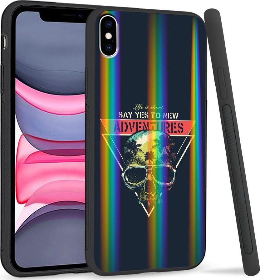 Super Fashion Etui Rainbow Series na Apple iPhone XS Max życie krótkie 1