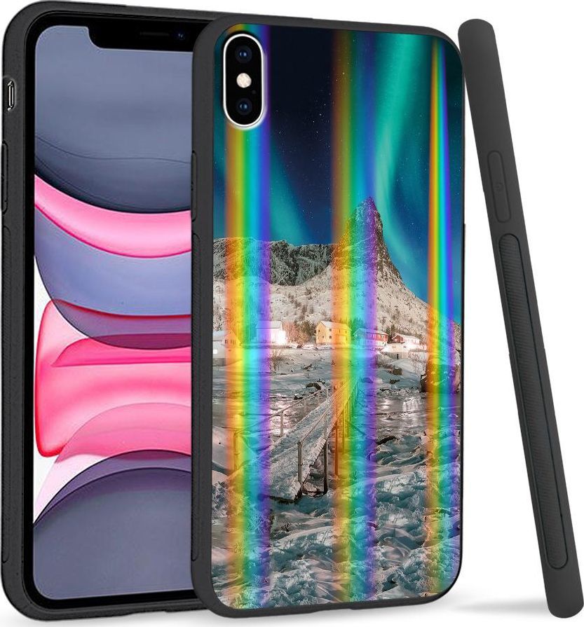 Super Fashion Etui Rainbow Series na Apple iPhone XS Max Zorza 1