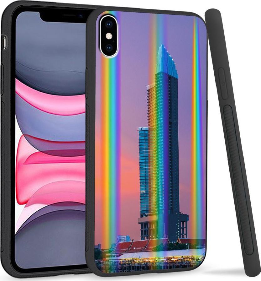 Super Fashion Etui Rainbow Series na Apple iPhone XS Max Wierzowiec 1