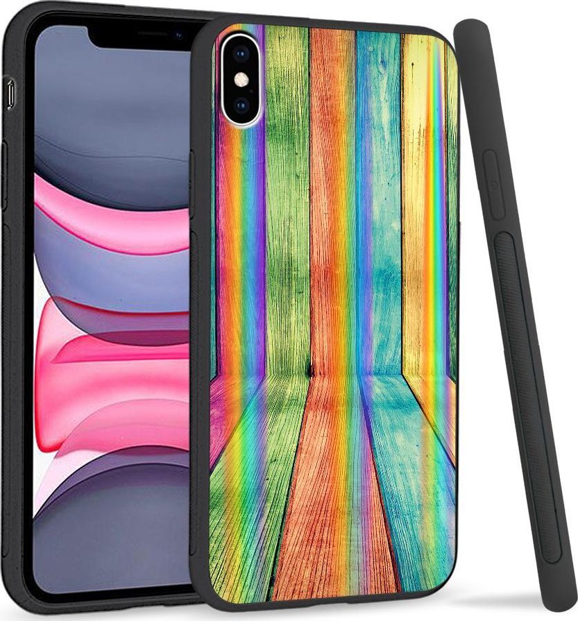 Super Fashion Etui Rainbow Series na Apple iPhone XS Max Kolorowe deski 1