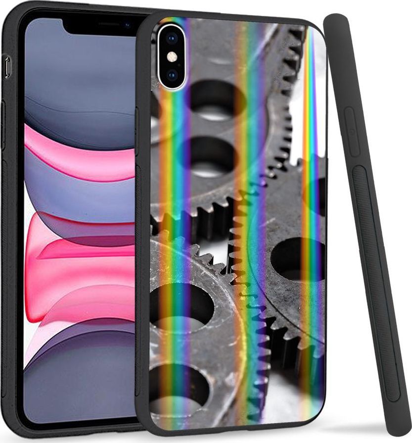 Super Fashion Etui Rainbow Series na Apple iPhone XS Max Koła zębate 1