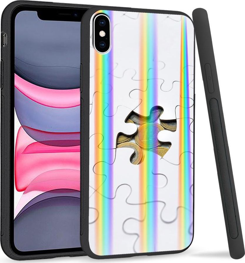 Super Fashion Etui Rainbow Series na Apple iPhone XS Max Puzzle 1
