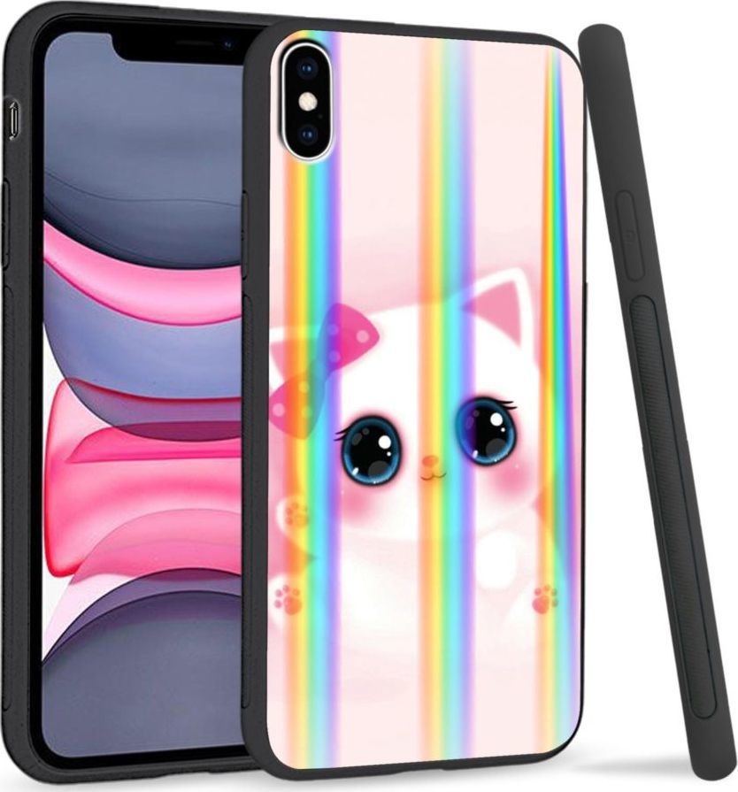 Super Fashion Etui Rainbow Series na Apple iPhone XS Max Sweet Kitty 1