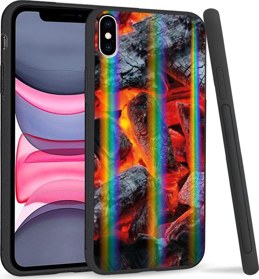 Super Fashion Etui Rainbow Series na Apple iPhone XS Max Ognisko 1