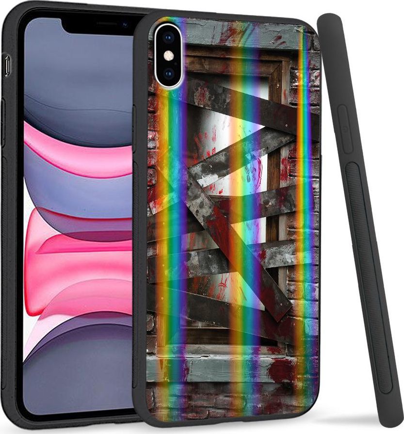 Super Fashion Etui Rainbow Series na Apple iPhone XS Max Straszny dom 1