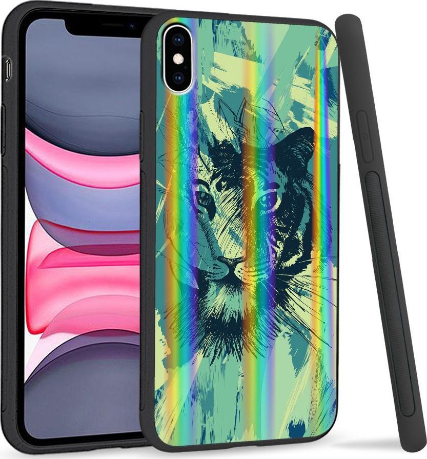 Super Fashion Etui Rainbow Series na Apple iPhone XS Max Płutno tygrysa 1