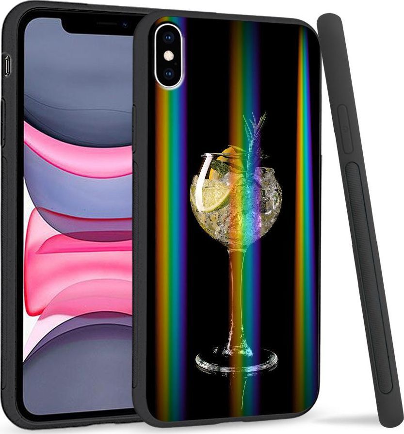 Super Fashion Etui Rainbow Series na Apple iPhone XS Max Drink 1