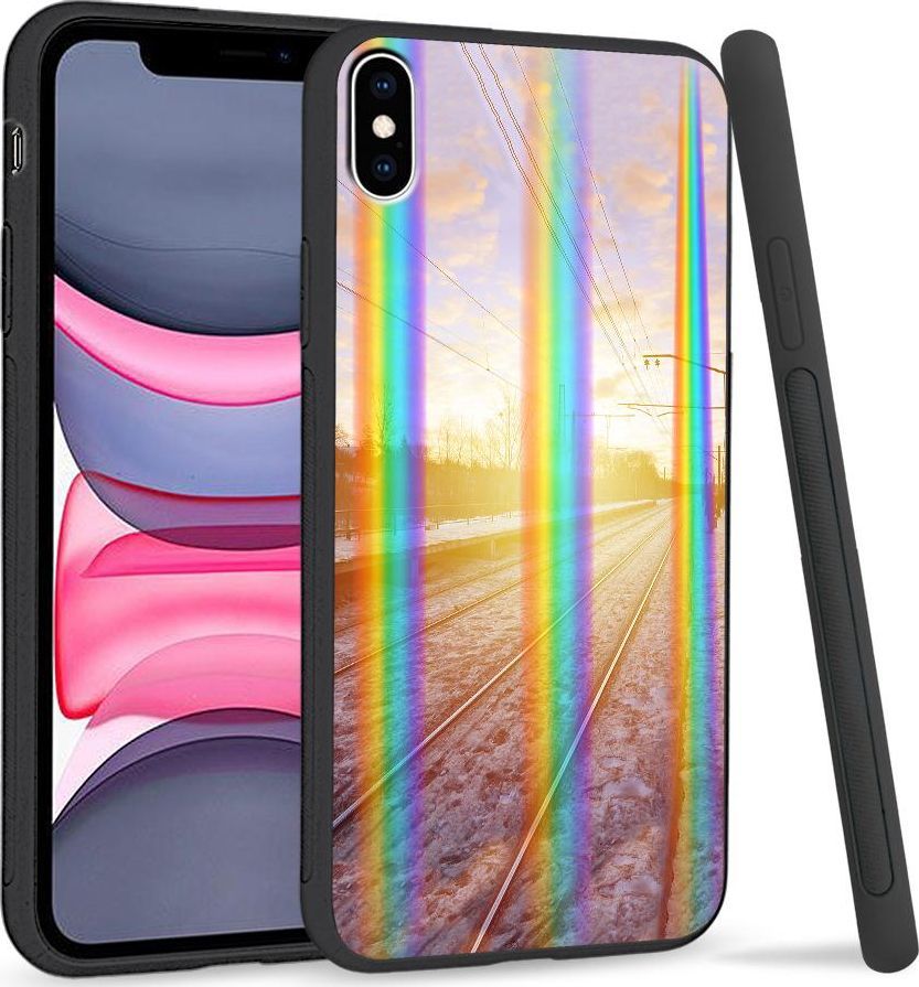 Super Fashion Etui Rainbow Series na Apple iPhone XS Max Wschód słońca 1