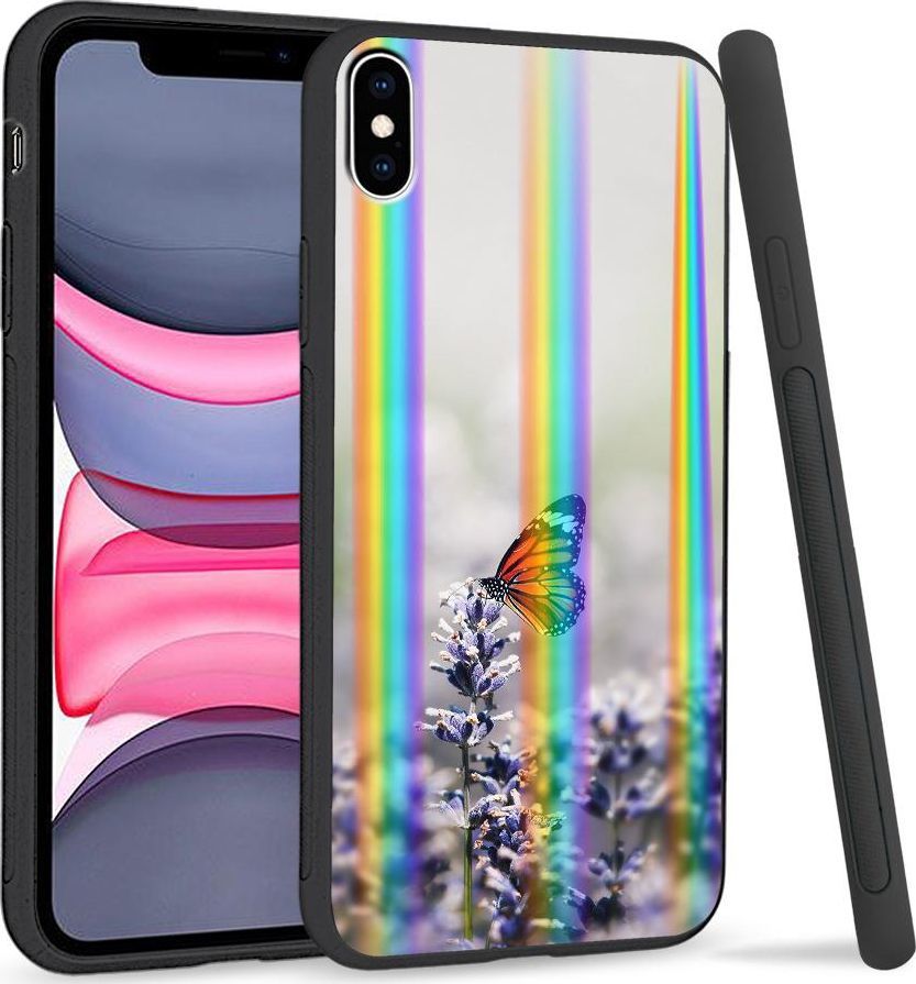 Super Fashion Etui Rainbow Series na Apple iPhone XS Max Motyl 1