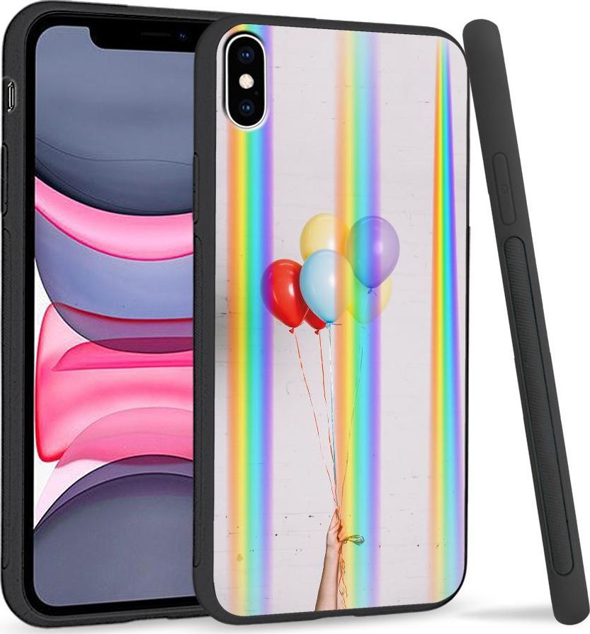 Super Fashion Etui Rainbow Series na Apple iPhone XS Max Kolorowe balony 1