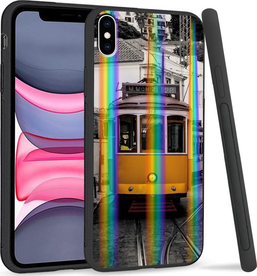 Super Fashion Etui Rainbow Series na Apple iPhone XS Max Stary tramwaj 1