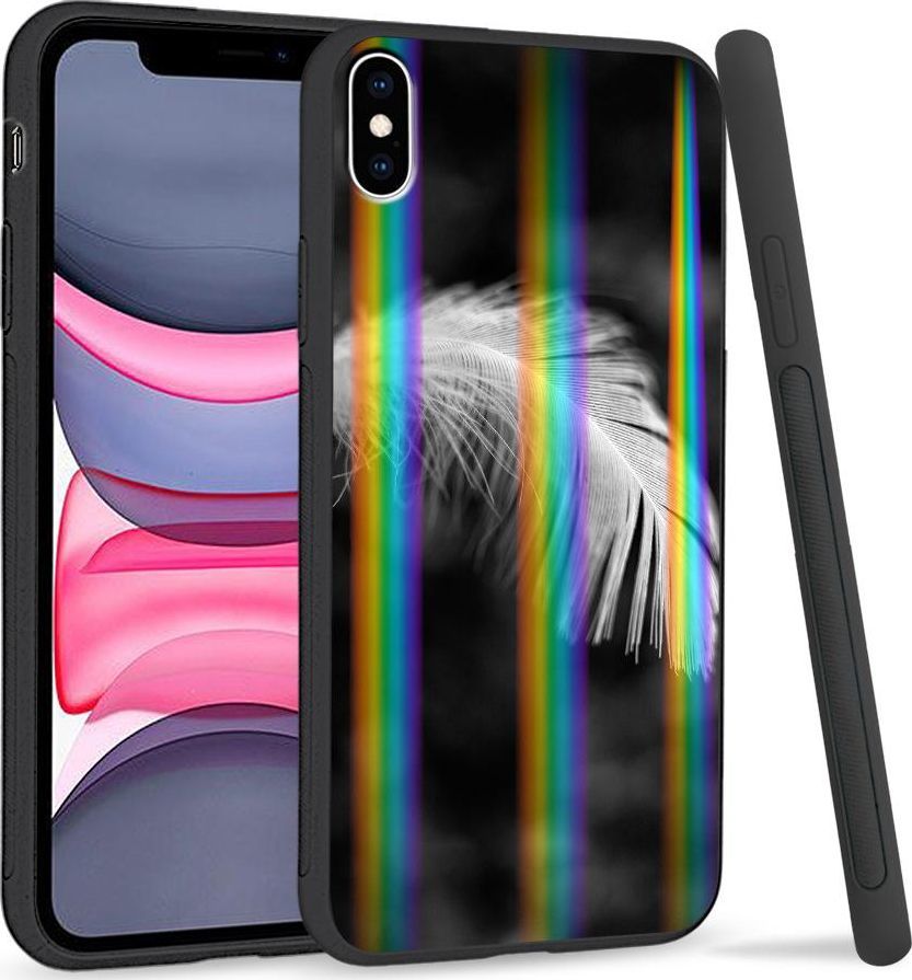 Super Fashion Etui Rainbow Series na Apple iPhone XS Max Pióro 1