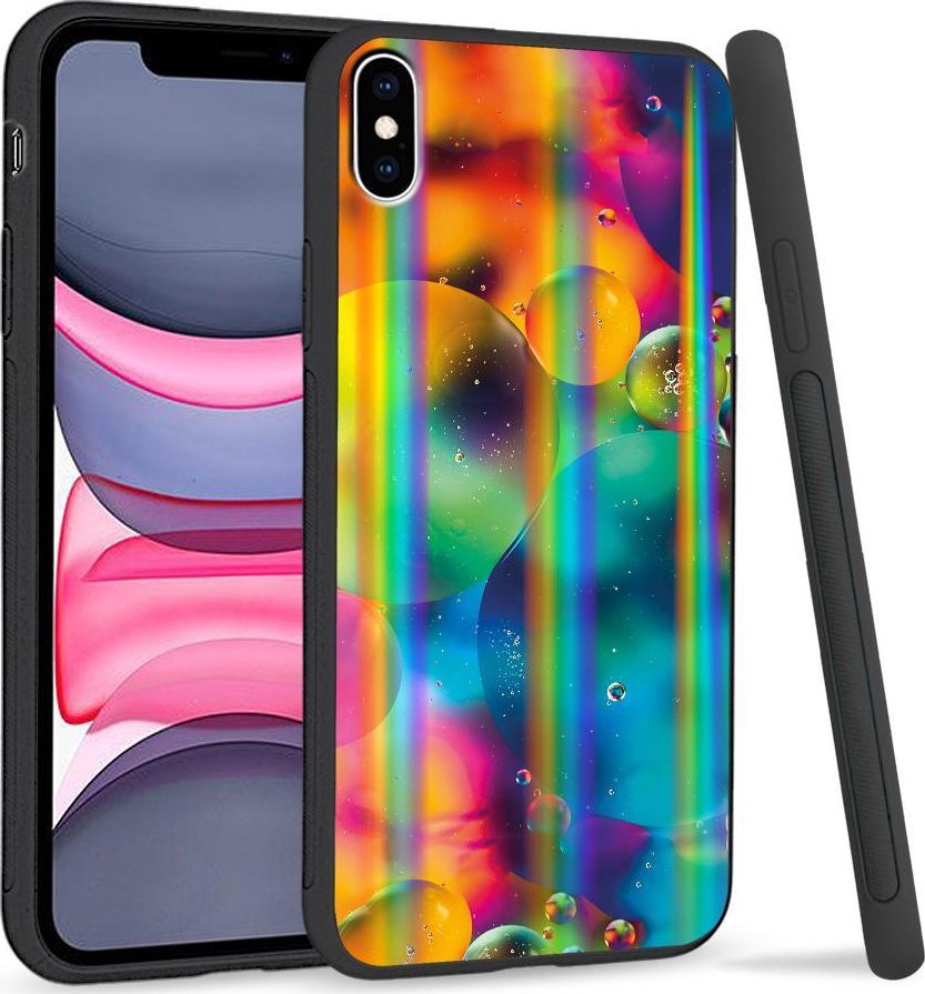 Super Fashion Etui Rainbow Series na Apple iPhone XS Max Kolorowe bańki 1