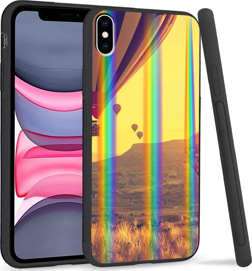Super Fashion Etui Rainbow Series na Apple iPhone XS Max Lot balonem 1