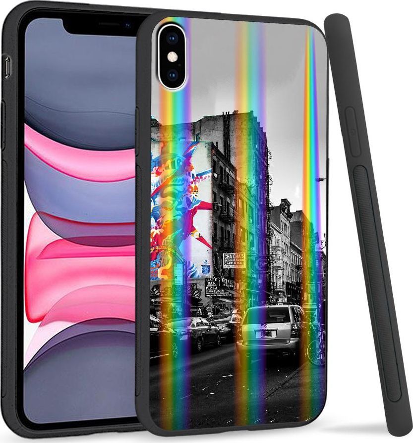 Super Fashion Etui Rainbow Series na Apple iPhone XS Max Miasto 1