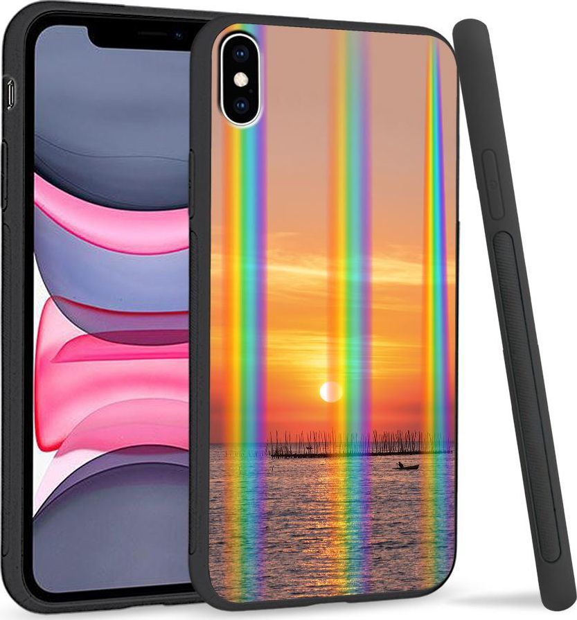 Super Fashion Etui Rainbow Series na Apple iPhone XS Max Zachód słońca 1