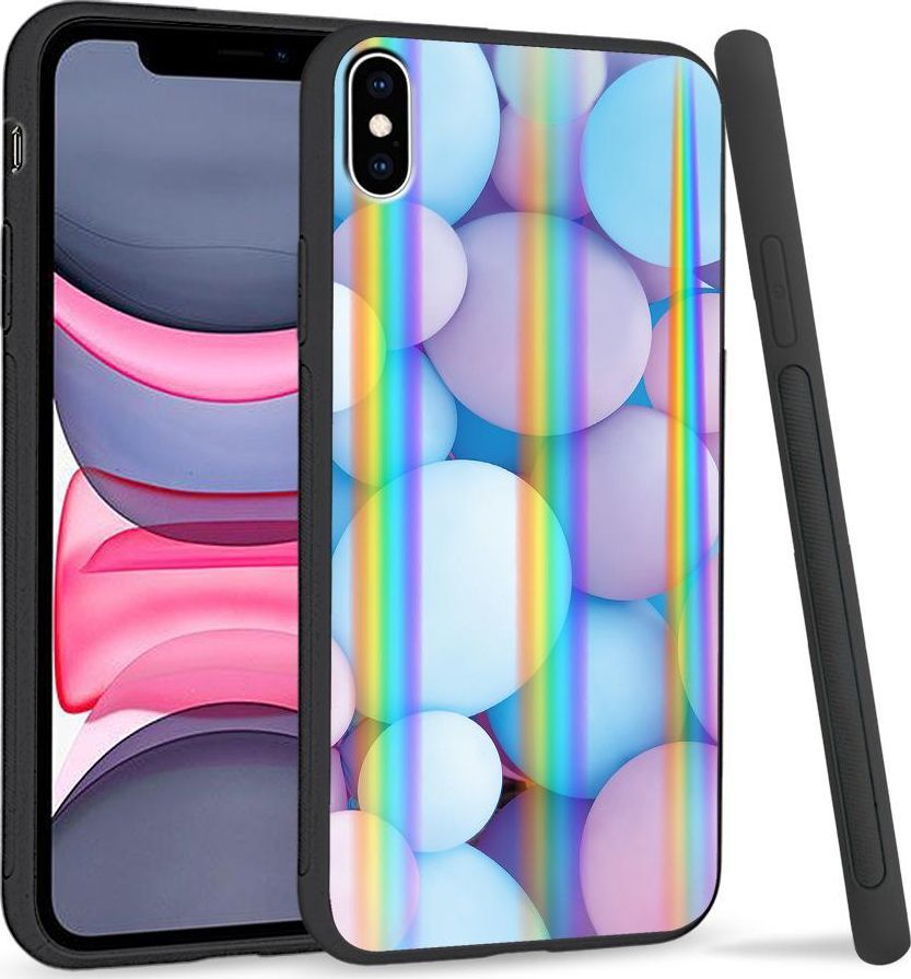 Super Fashion Etui Rainbow Series na Apple iPhone XS Max Pastelowe balony 1