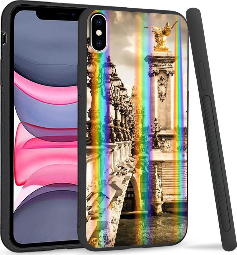 Super Fashion Etui Rainbow Series na Apple iPhone XS Max Stary most 1