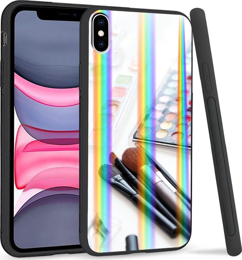 Super Fashion Etui Rainbow Series na Apple iPhone XS Max Makijaż 1
